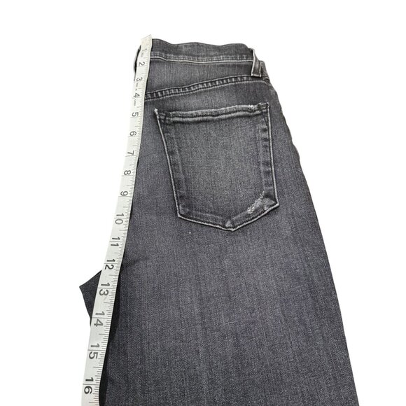 AO.LA You Look Good Womens Gray Distressed Skinny Stretch Denim Pants Size 27 - Picture 6 of 11